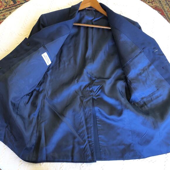 Vintage Authentic Air Force Blue Blazer American Craftsman 40S M Made In USA - Picture 8 of 11
